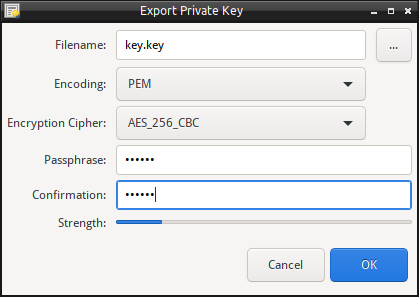 Certificate Export