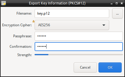 Certificate Export